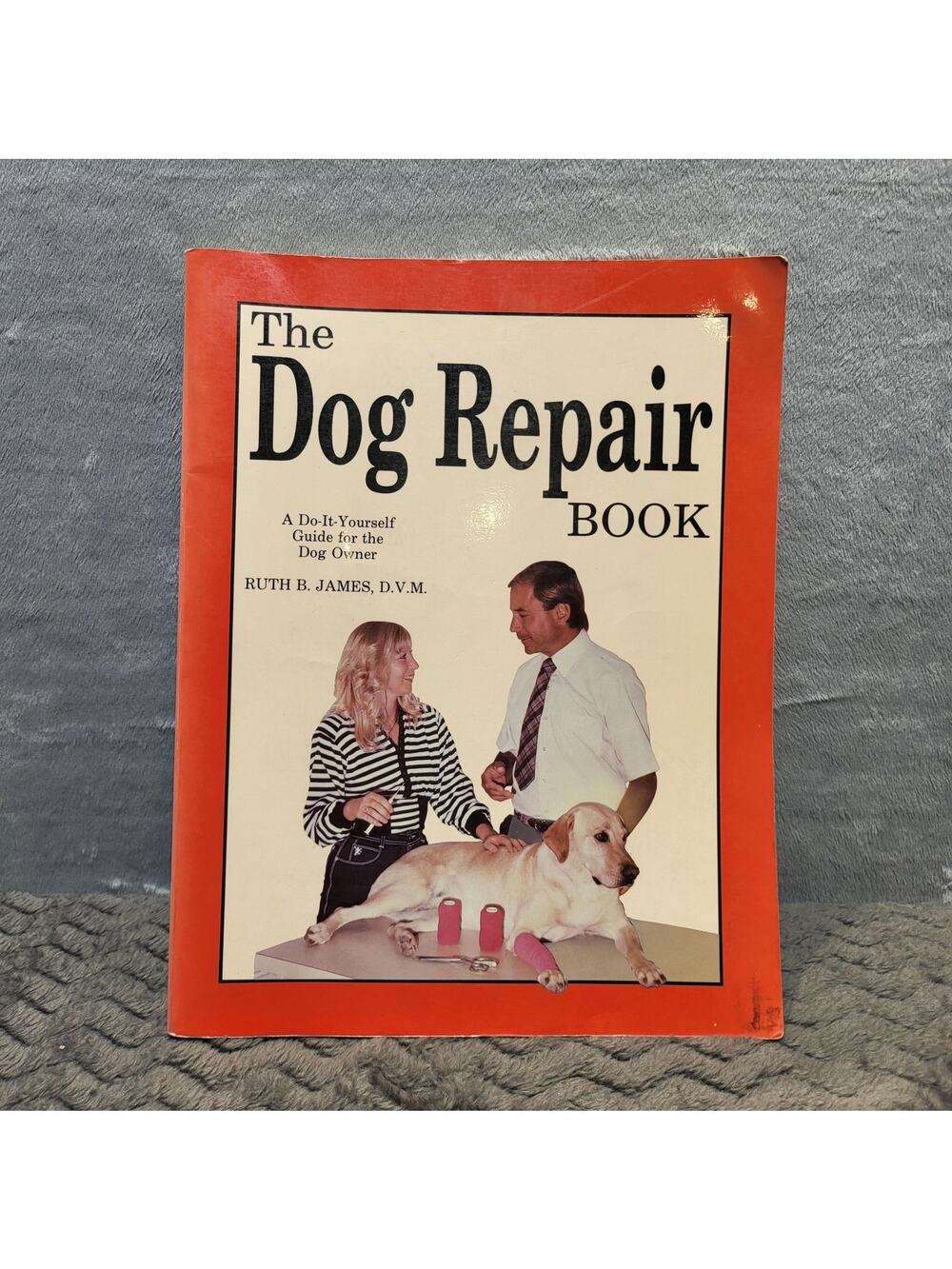 The Dog Repair Book Ruth B. James Signed Paperback Linden Press 1989‎ Orange